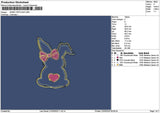 Bunny App 2103 Embroidery File 6 sizes