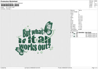 BUT WHAT Embroidery File 6 size