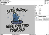 Buddytext01 Embroidery File 6 sizes
