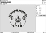 Gymcircle 02 Embroidery File 6 sizes