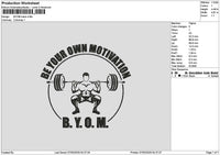 Gymcircle 01 Embroidery File 6 sizes
