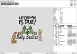 Beniteztext Embroidery File 6 sizes