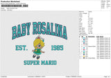 Baby Rosalina Embroidery File 6 size