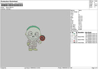 Barrel Chibi Embroidery File 6 sizes