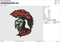 Bernalillo Spartan Embroidery File 6 size