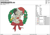 Bettyxmas 0412 Embroidery File 6 sizes