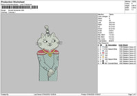 Cat 0704 Embroidery File 6 sizes
