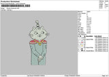 Cat 0704 Embroidery File 6 sizes