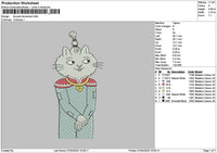Cat 0704 Embroidery File 6 sizes