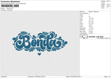 Bonita Embroidery File 6 size