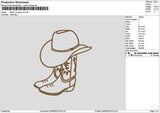 Boots V3 Embroidery File 6 sizes