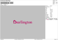 Burlingtontext Embroidery File 6 sizes