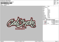 Calismoketext 02 Embroidery File 6 sizes