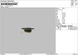 Cap Graduete Embroidery File 6 sizes