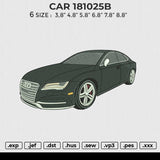 CAR 181025B Embroidery File 6 sizes