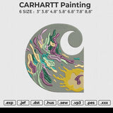 CARHARTT painting Embroidery File 6 size