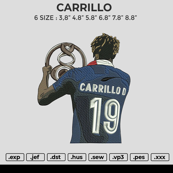CARRILLO Embroidery File 6 size