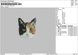 Cat Head 1904 Embroidery File 6 sizes