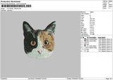 Cat Head 1904 Embroidery File 6 sizes