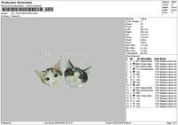 Cats 0204 Embroidery File 6 sizes