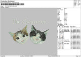 Cats 0204 Embroidery File 6 sizes