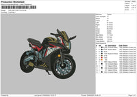 Motorcycle 03 Embroidery File 6 sizes