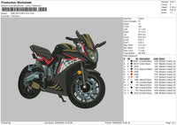 Motorcycle 03 Embroidery File 6 sizes