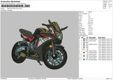 Motorcycle 03 Embroidery File 6 sizes