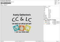 Auntytext Embroidery File 6 sizes