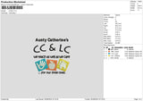 Auntytext Embroidery File 6 sizes