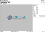 Centennialtext Embroidery File 6 sizes