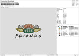 Friends 1607 Embroidery File 6 sizes