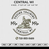 CENTRAL WI Embroidery File 6 size