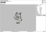 Wolf Mask 03 Embroidery File 6 sizes