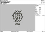 Fish Line 01 Embroidery File 6 sizes