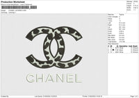 CHANEL LEOPARD Embroidery File 6 size