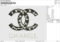 CHANEL LEOPARD Embroidery File 6 size