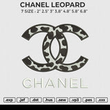 CHANEL LEOPARD Embroidery File 6 size