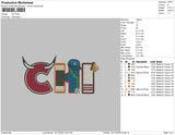 CHI Embroidery File 6 size