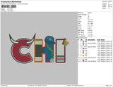 CHI Embroidery File 6 size