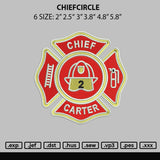 Chiefcircle Embroidery File 6 sizes