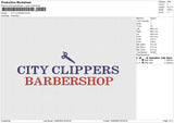 CITY CLIPPERS Embroidery File 6 size