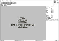 Tintingtext Embroidery File 6 sizes