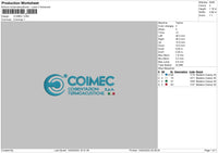 Coimectext Embroidery File 6 sizes