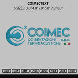 Coimectext Embroidery File 6 sizes