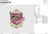 COLIBRI Embroidery File&nbsp;6 size