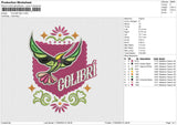 COLIBRI Embroidery File&nbsp;6 size