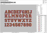 Filled Fonts Embroidery Files 1 sizes