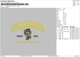 COMMANDERS HELLO KITTY Embroidery File 6 sizes