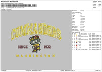 COMMANDERS HELLO KITTY Embroidery File 6 sizes